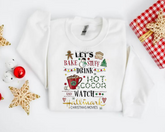 Lets bake stuff Christmas crewneck Sweatshirts Hippo Boutique