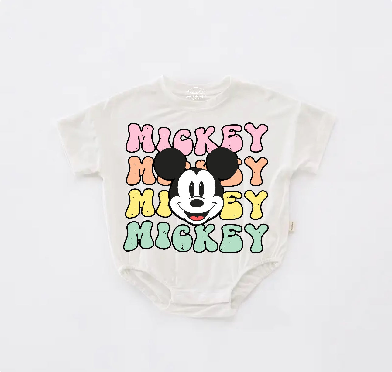 Mouse Baby t-shirt bubble Romper Hippo Boutique