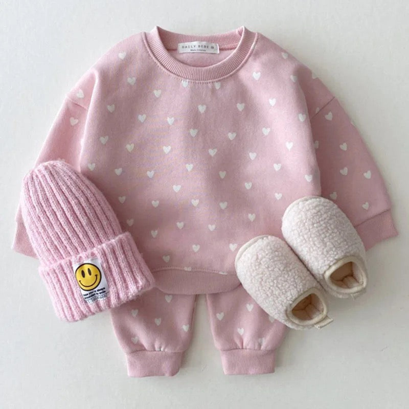 Hearts Sweatsuit Hippo Boutique