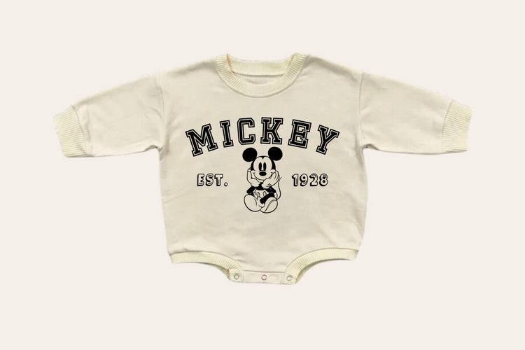 Mama & Mini matching Baby Mouse Sweatshirt Romper bodysuit & Crewneck Hippo Boutique