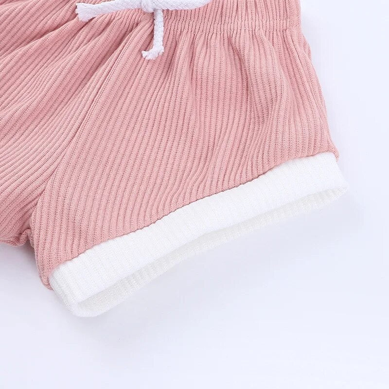 Baby & toddler waffle cotton outfit Hippo Boutique