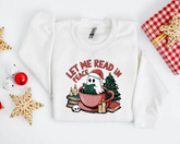 Let me read in peace Ghost Christmas Sweatshirts Hippo Boutique