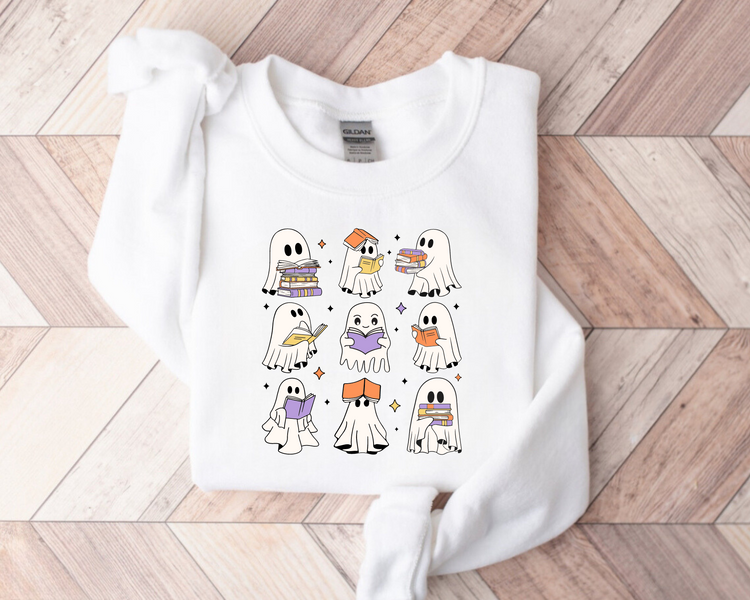 Read More Books Ghosts Reading Sweatshirts Hippo Boutique