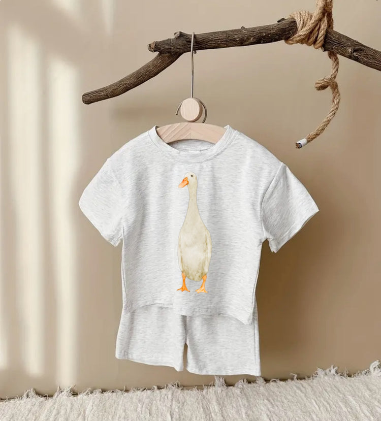 Goose T-Shirt & Shorts Set Hippo Boutique