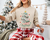All Booked for Christmas Sweatshirts Hippo Boutique