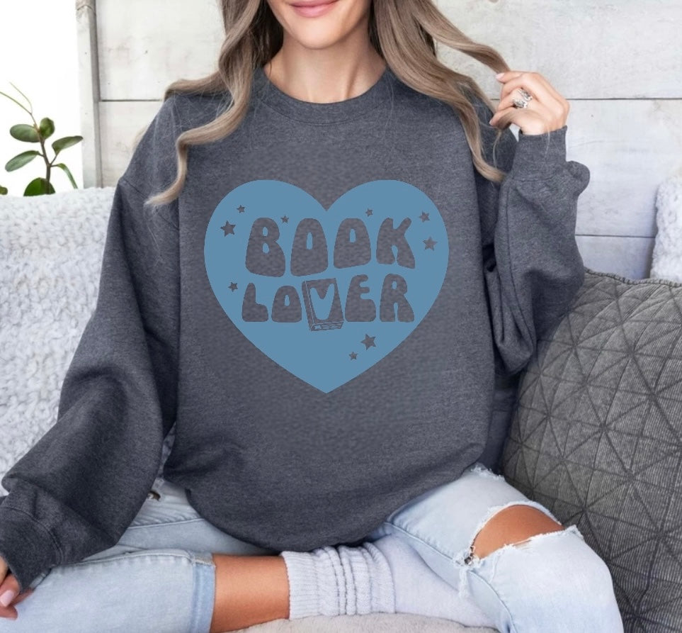 Book Lover Sweatshirt Hippo Boutique