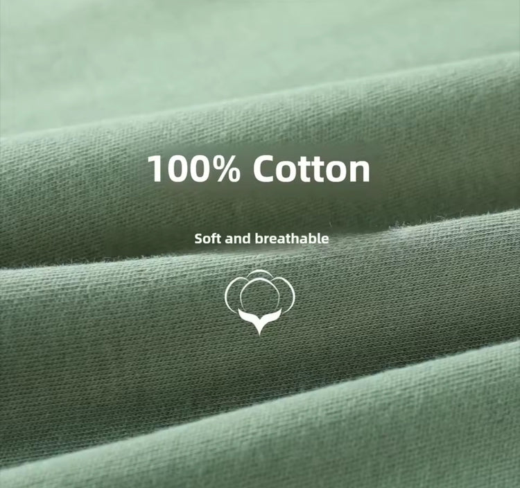 Newborn Baby 100% Organic Cotton Sleep sac - 1 Tog Hippo Boutique