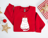 Cat Christmas Sweatshirts Hippo Boutique