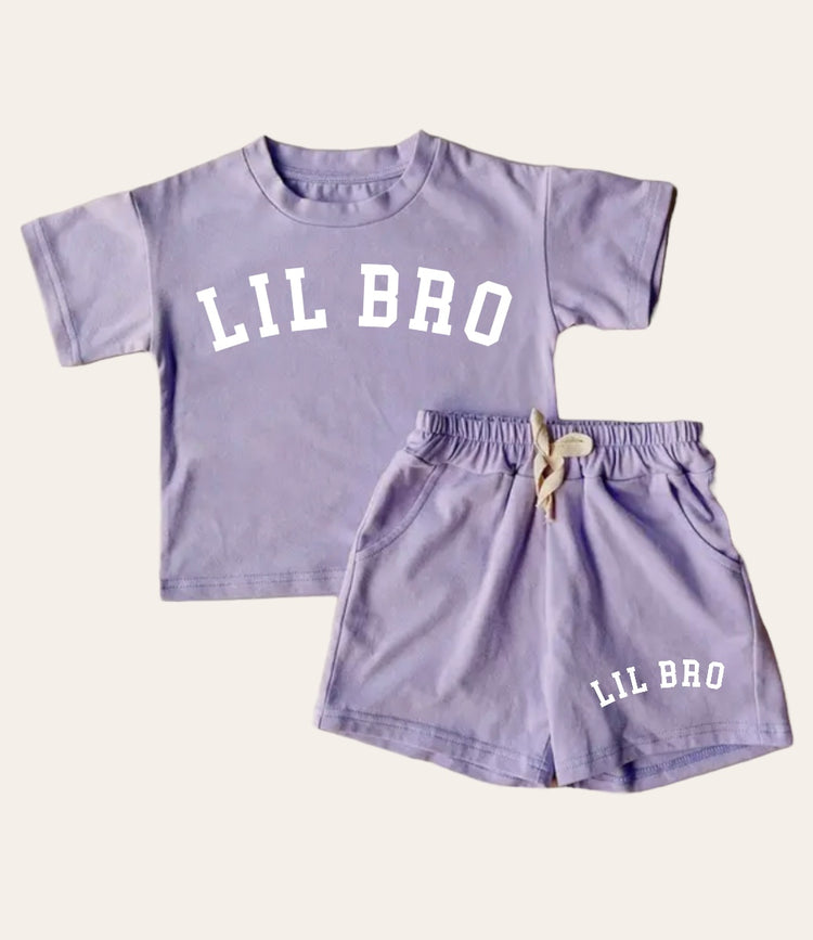 Little Bro Baby Boy T-Shirt & Shorts Set Hippo Boutique