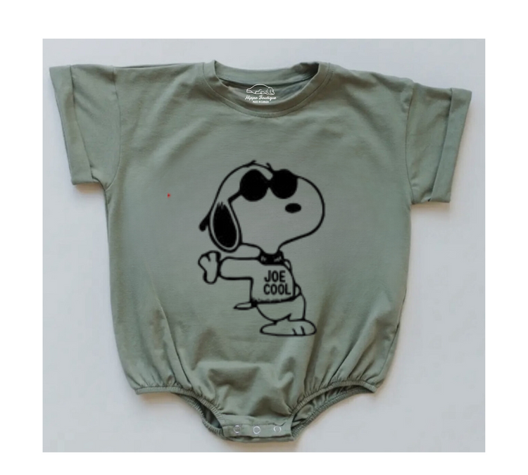 Dog Baby t-shirt bubble Romper Hippo Boutique