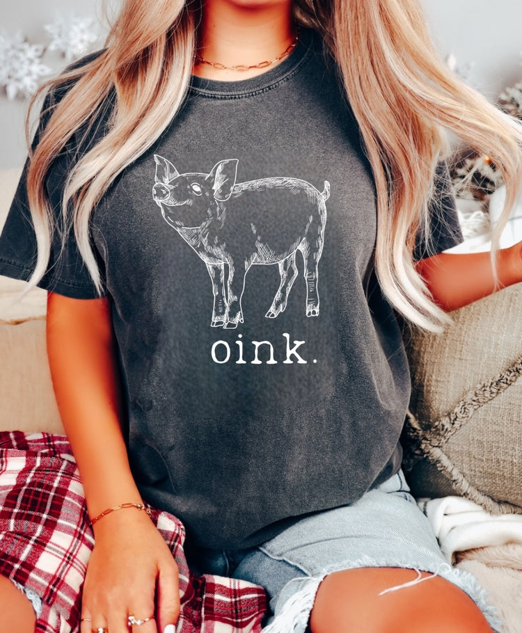 Oink Piggy Women’s T-Shirts Hippo Boutique