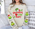 Custom Grandma & Grandpa Christmas Sweatshirt with children’s name on sleeve Hippo Boutique