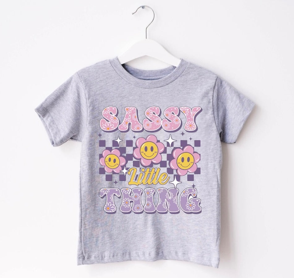 Sassy Little Thing Baby & Toddler tshirt Hippo Boutique