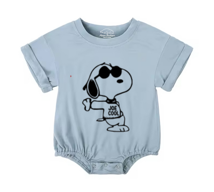 Dog Baby t-shirt bubble Romper Hippo Boutique