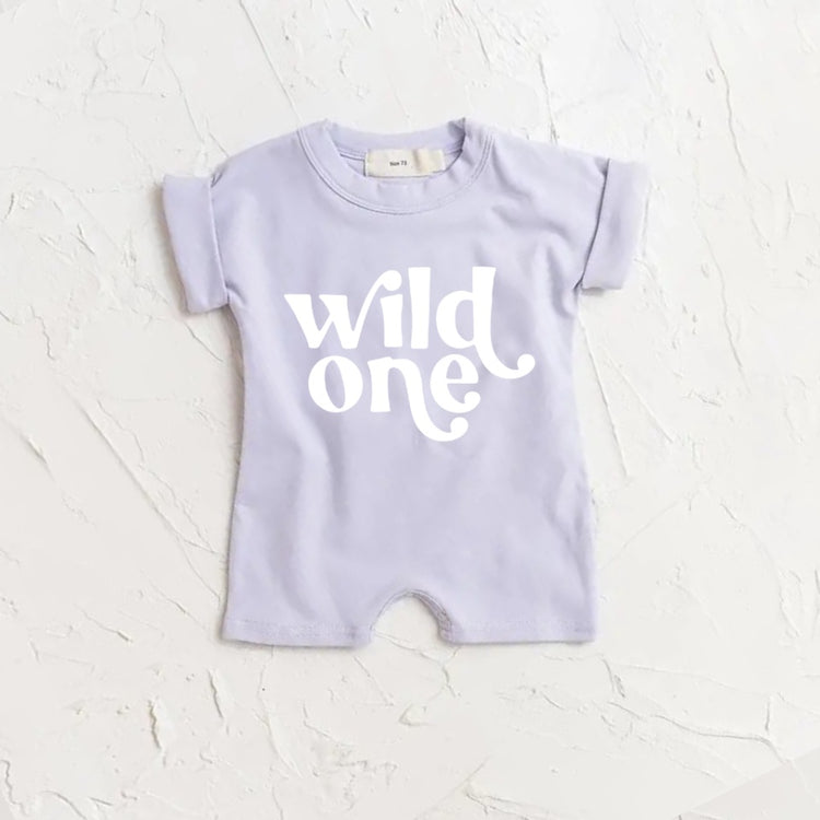 Wild One baby romper bodysuit Hippo Boutique