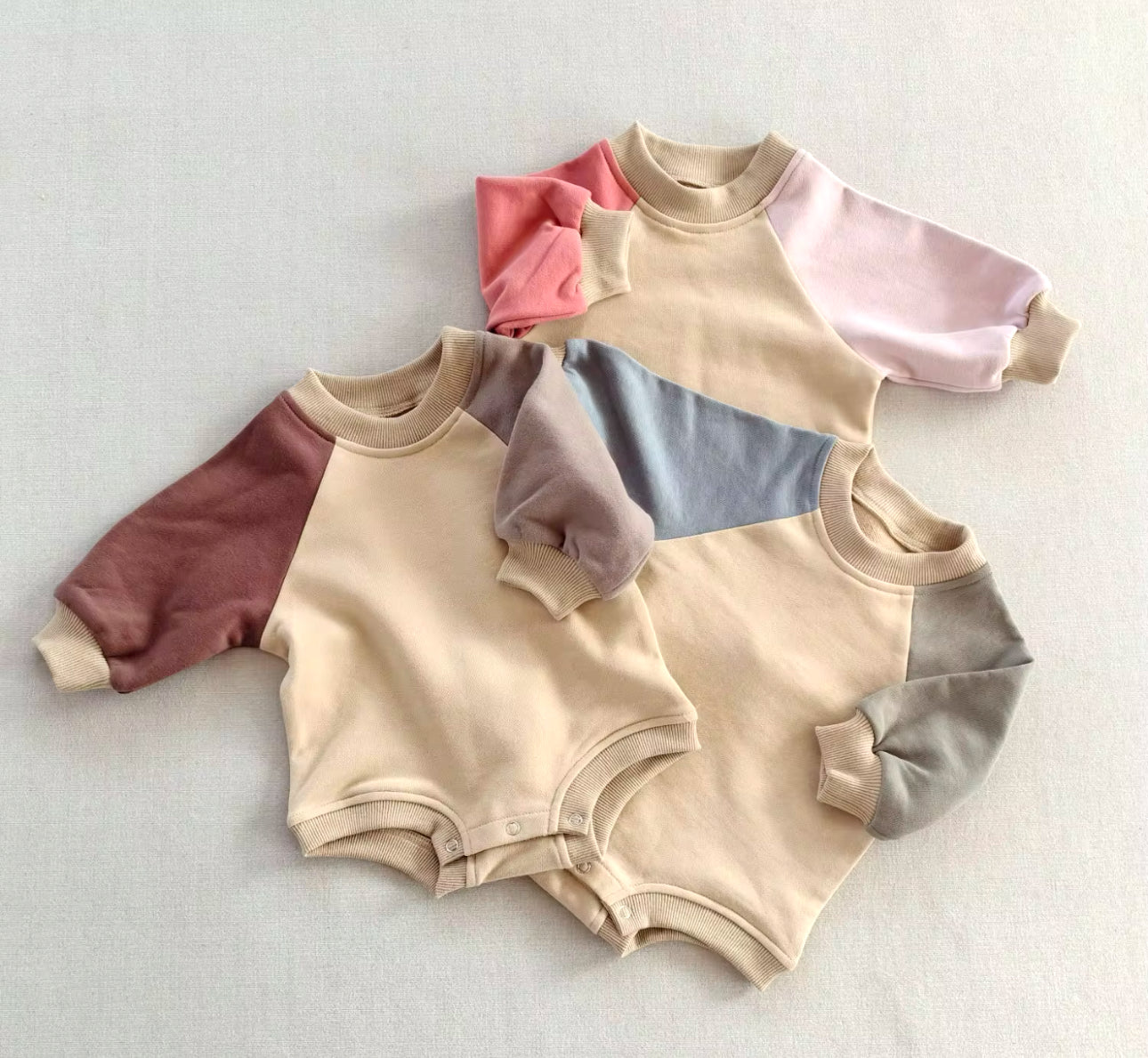 Color Block Oversized Sweatshirt Romper Hippo Boutique