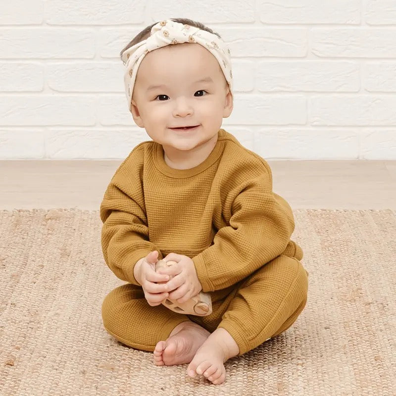 Baby & Toddler Waffle Knit Cotton Outfit Sets Hippo Boutique