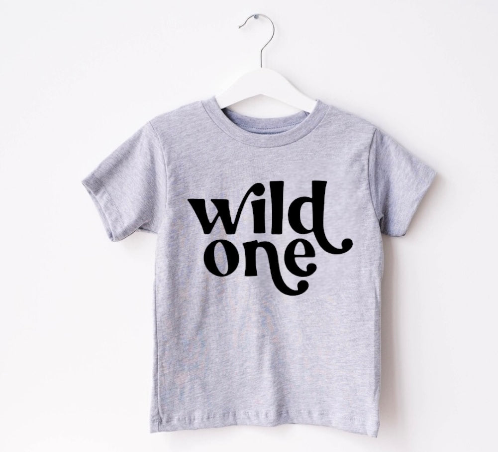 Wild One Baby & Toddler tshirt Hippo Boutique