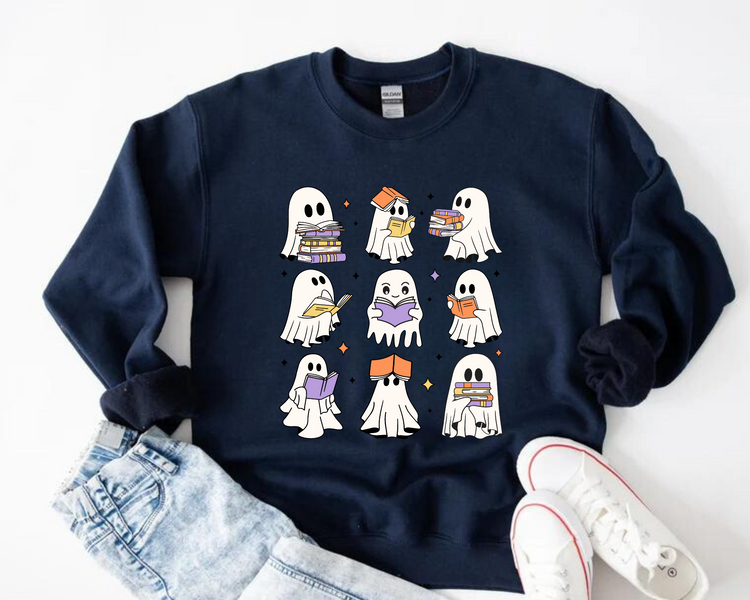 Read More Books Ghosts Reading Sweatshirts Hippo Boutique