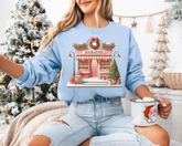 Bookstore christmas Sweatshirts Hippo Boutique