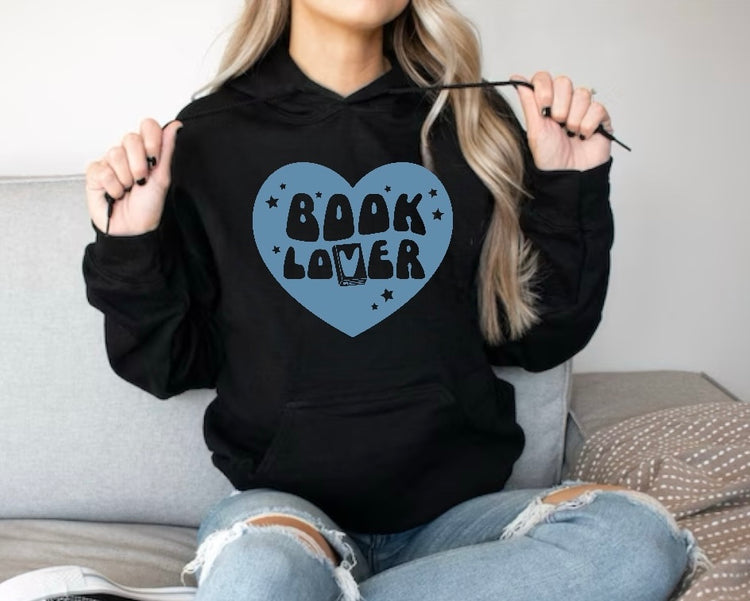 Book Lover Sweatshirt Hippo Boutique