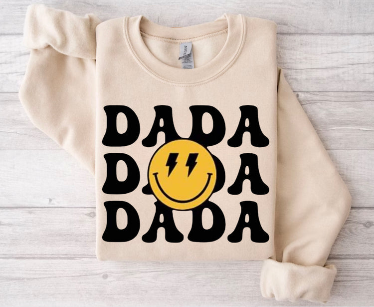Smile Dad & Mini matching Baby Sweatshirt Romper bodysuit & Crewneck Hippo Boutique
