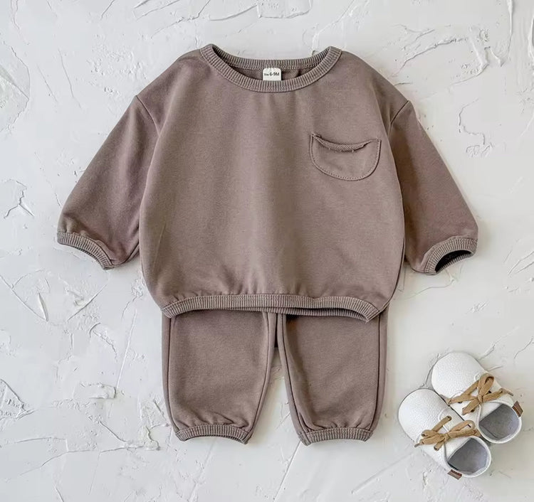 Baby & Toddler Sweatshirt & Joggers Set Hippo Boutique