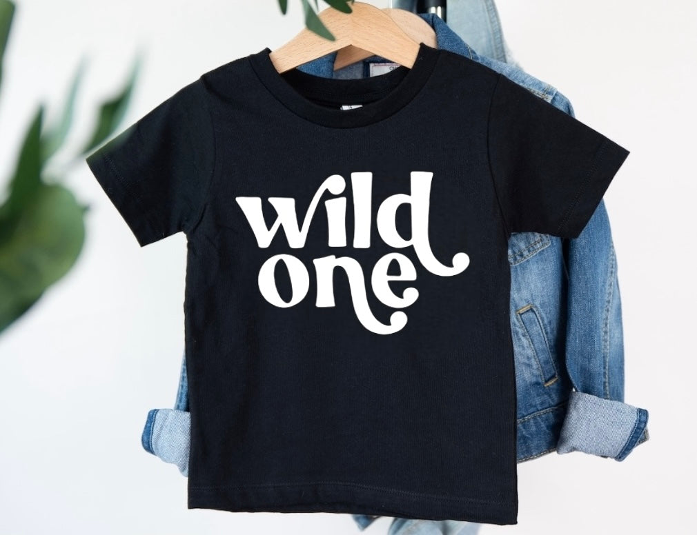 Wild One Baby & Toddler tshirt Hippo Boutique