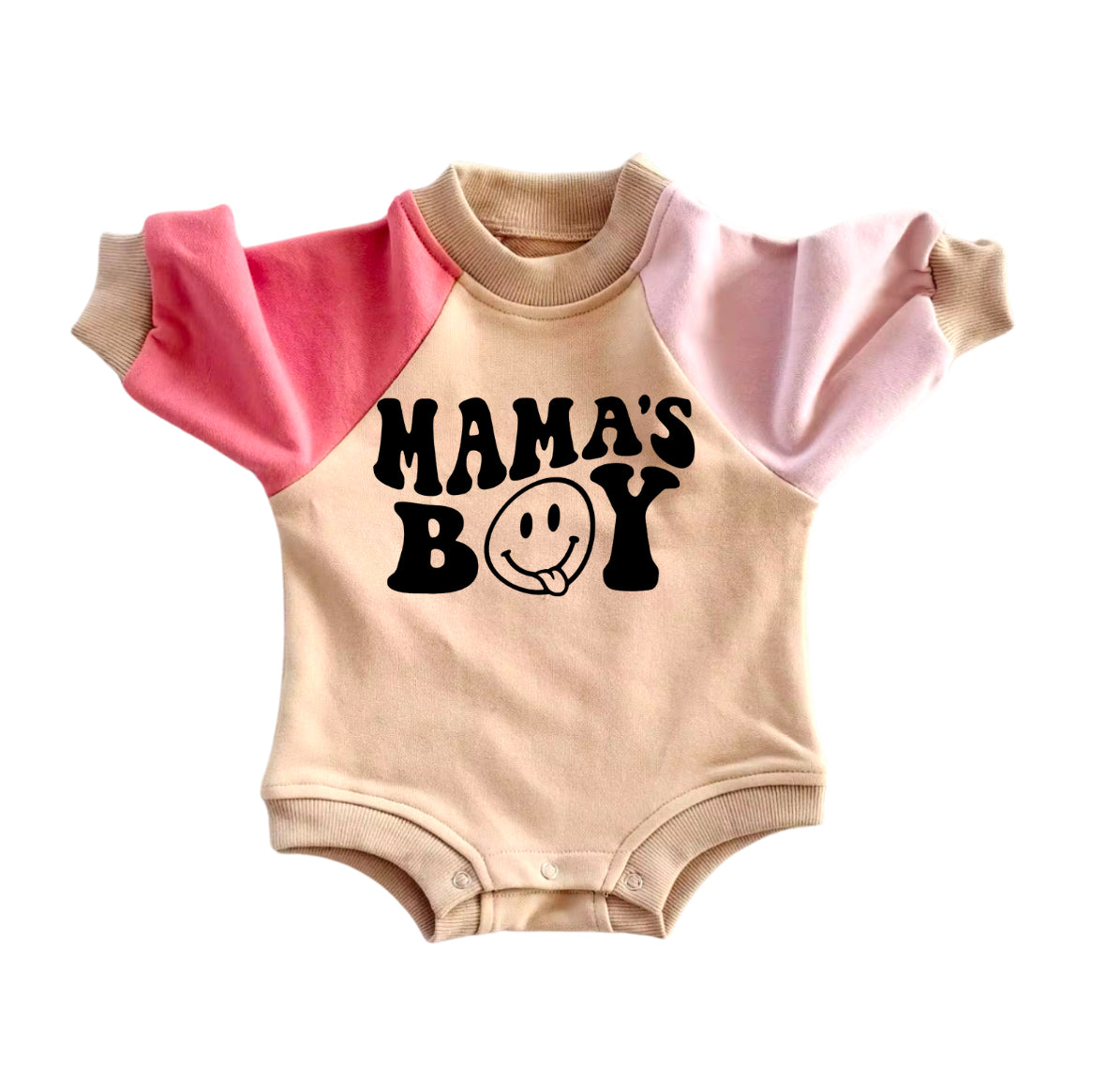 Mamas Boy Color Block Oversized Sweatshirt Romper Hippo Boutique