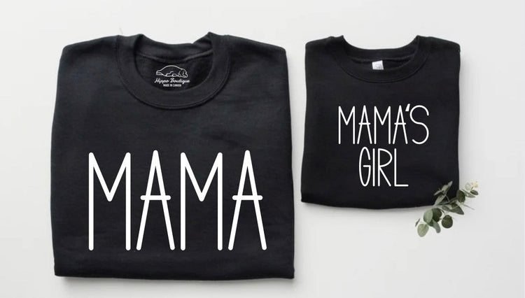 Mama & Mama’s Boy Matching Sweatshirts Hippo Boutique