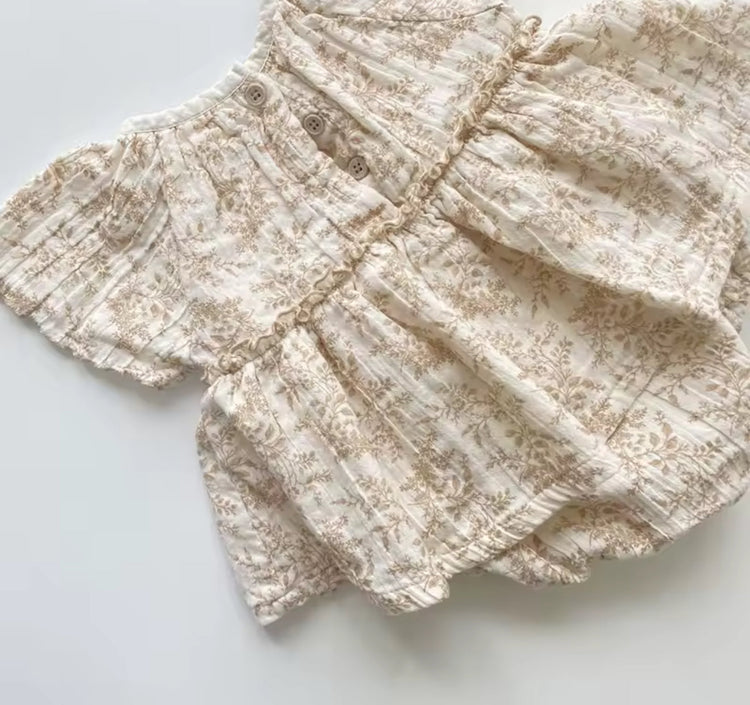 Newborn Floral Romper Dress Hippo Boutique