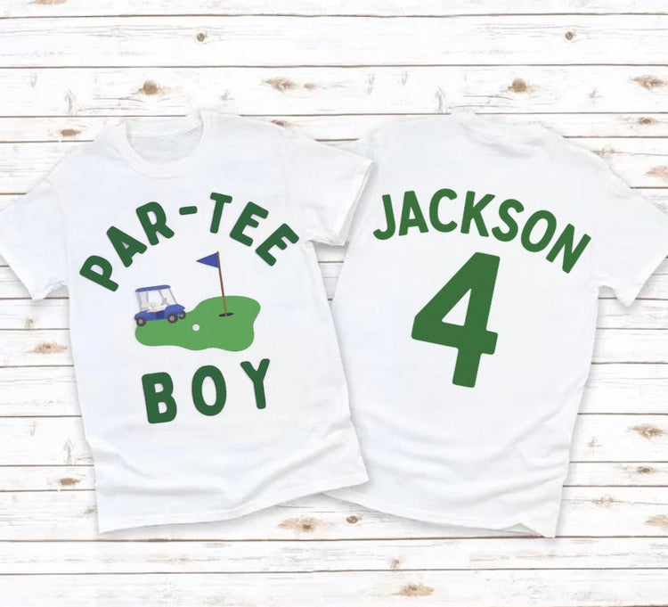 Custom Birthday Par-Tee Golf T-Shirts & Onesies Hippo Boutique