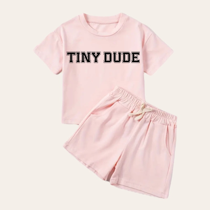 Tiny Dude Baby Boy T-Shirt & Shorts Set Hippo Boutique
