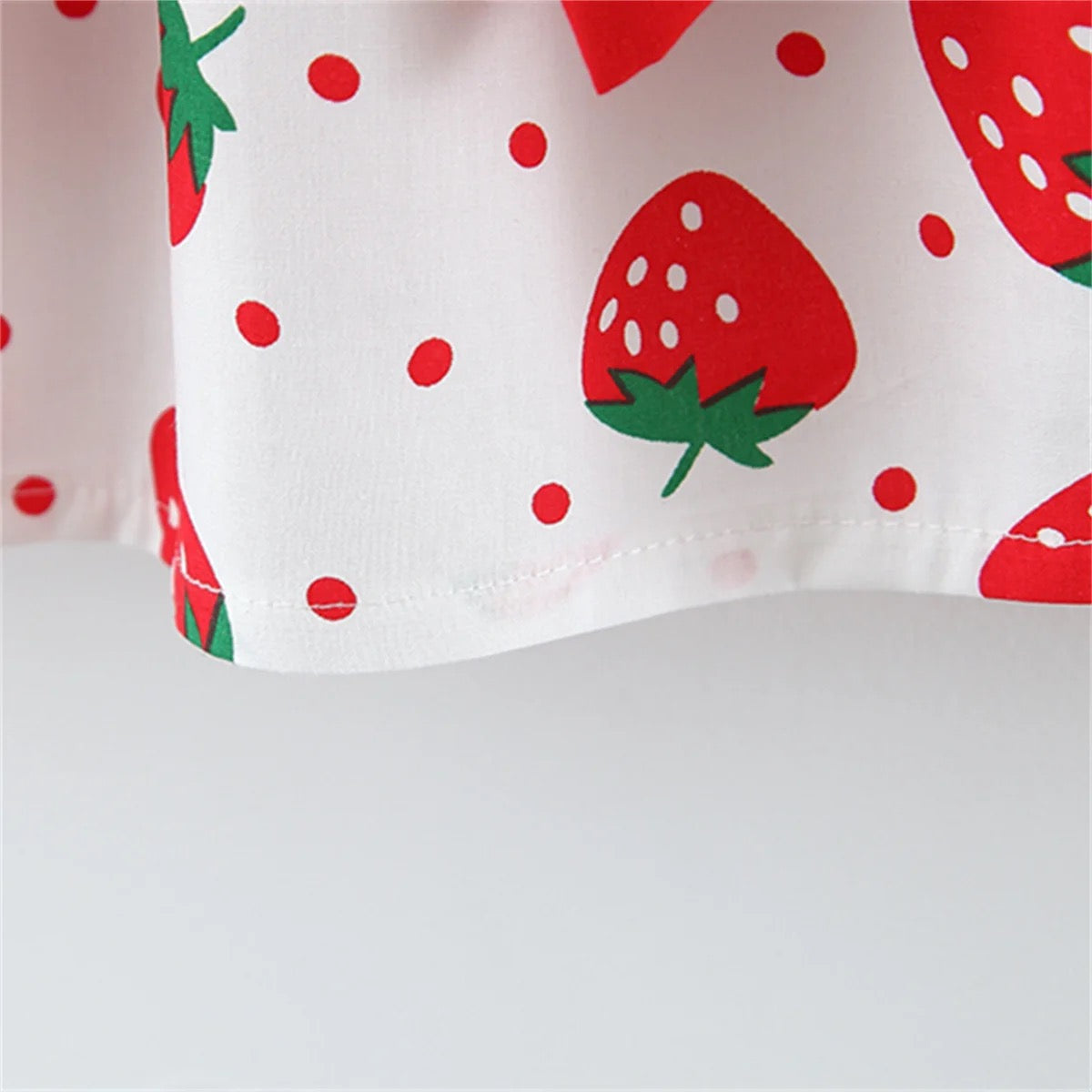 Strawberry Sleeveless Baby Dress with Sun Hat Hippo Boutique