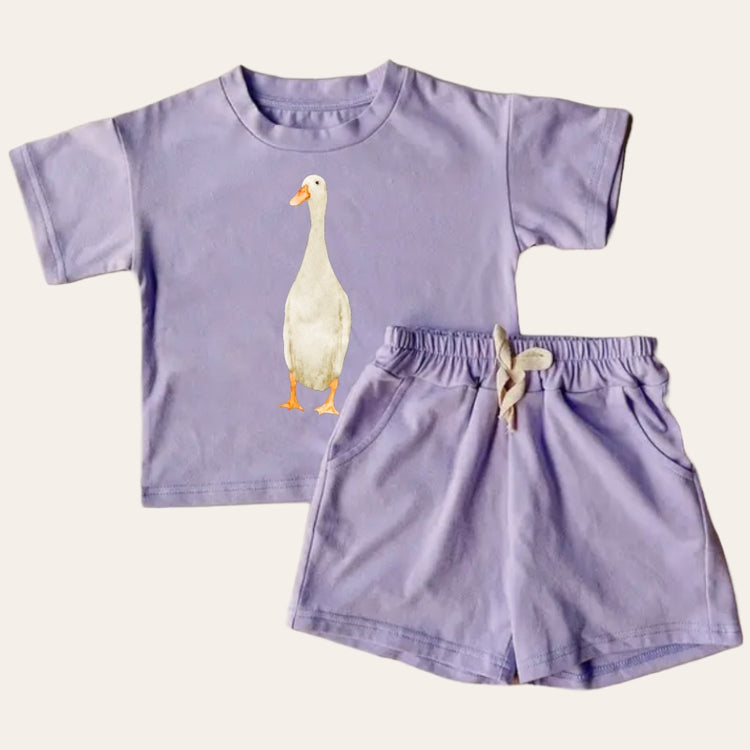 Goose T-Shirt & Shorts Set Hippo Boutique