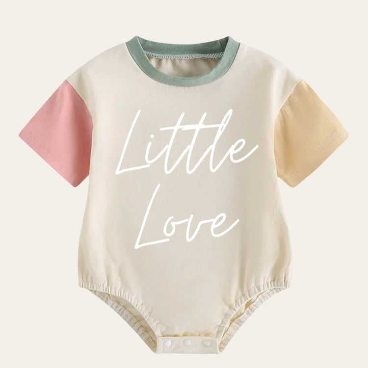 Little Love Color Block Baby T-Shirt Romper Hippo Boutique