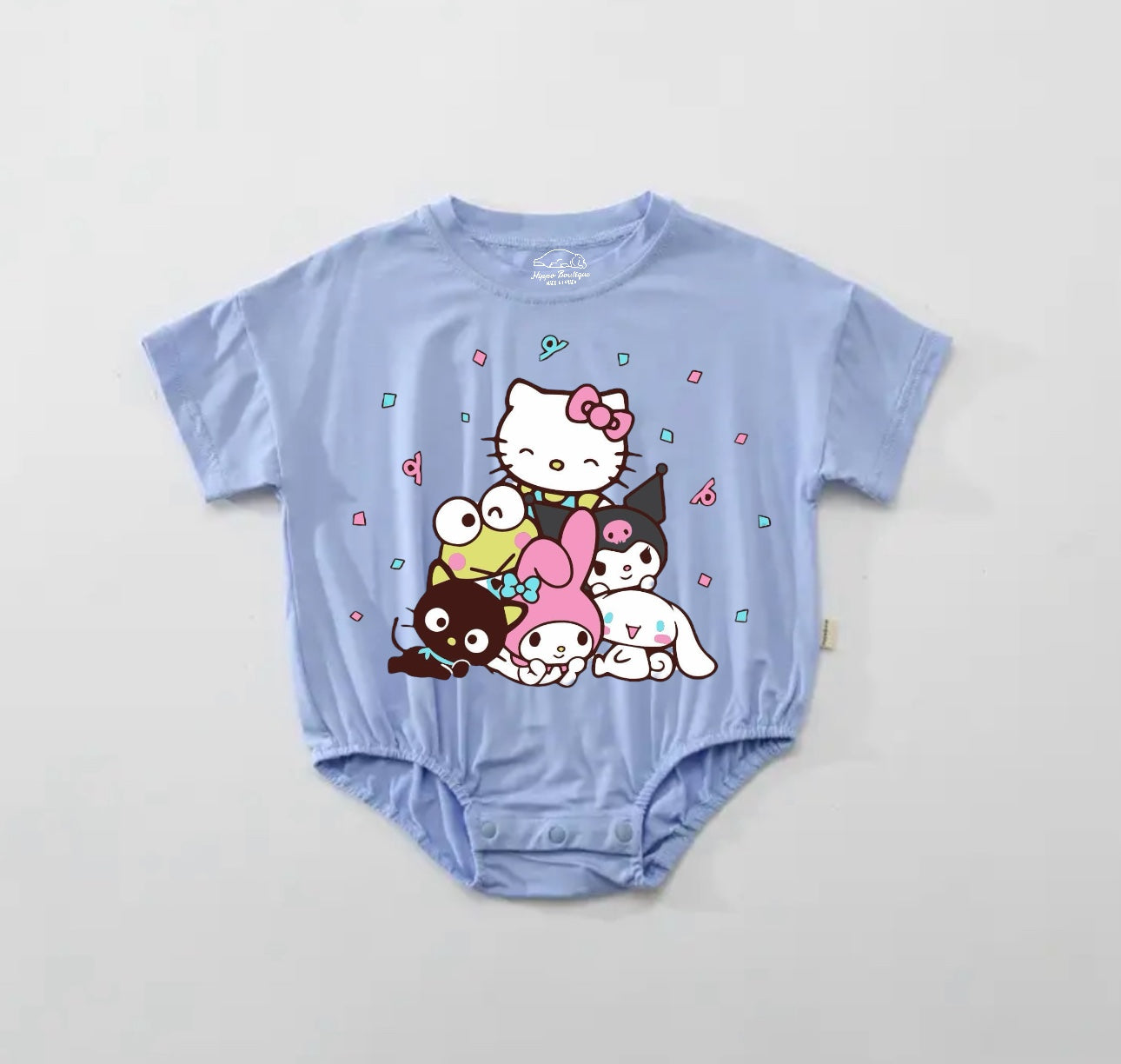 Kitty Baby t-shirt bubble Romper Hippo Boutique