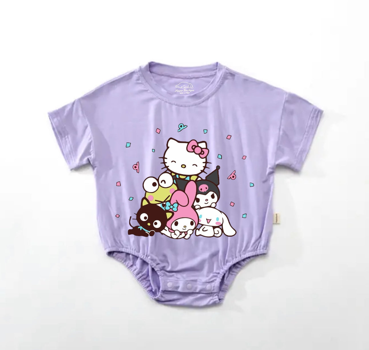 Kitty Baby t-shirt bubble Romper Hippo Boutique