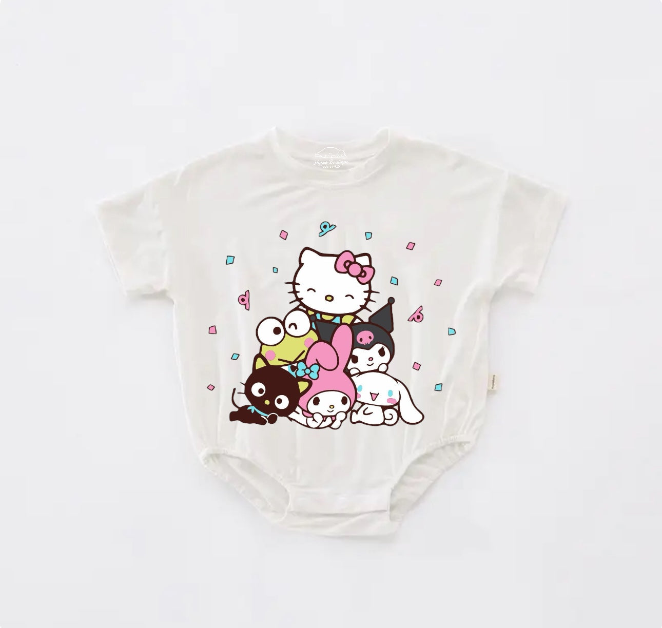 Kitty Baby t-shirt bubble Romper Hippo Boutique