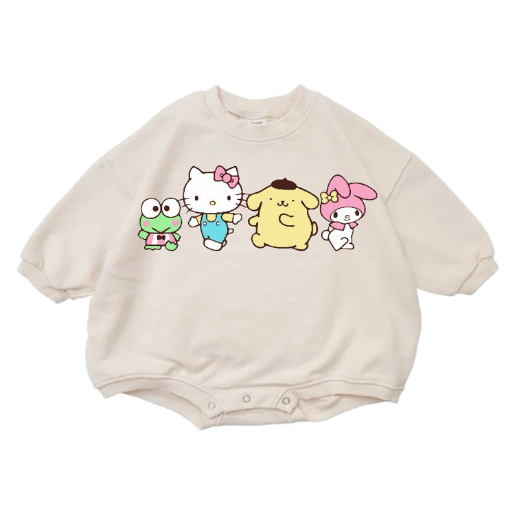 Kitty baby Oversized Sweatshirt Romper Hippo Boutique
