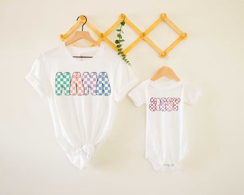 Checkered Mama T-Shirts Hippo Boutique