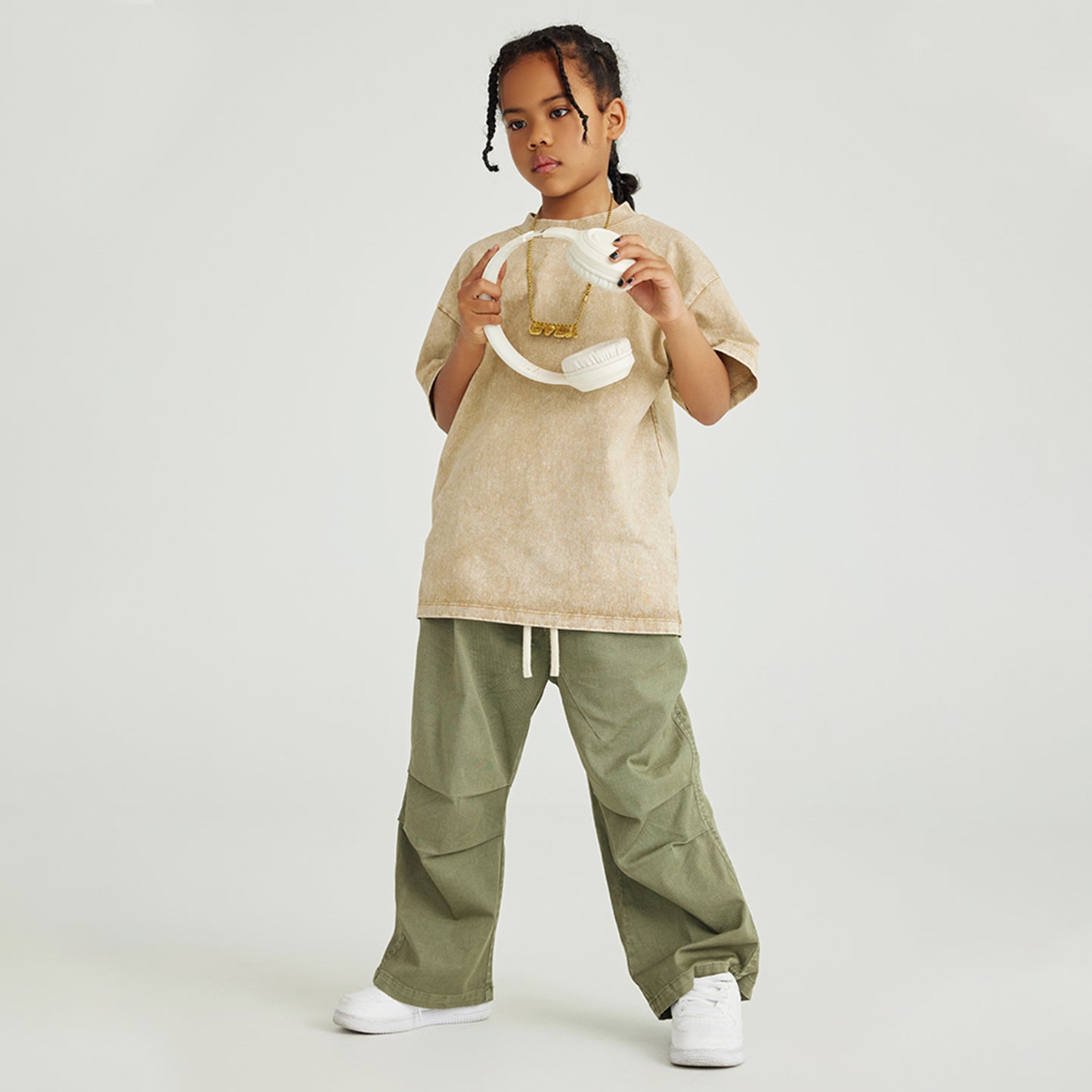 Kids Oversized Acid Washed T-Shirts Hippo Boutique