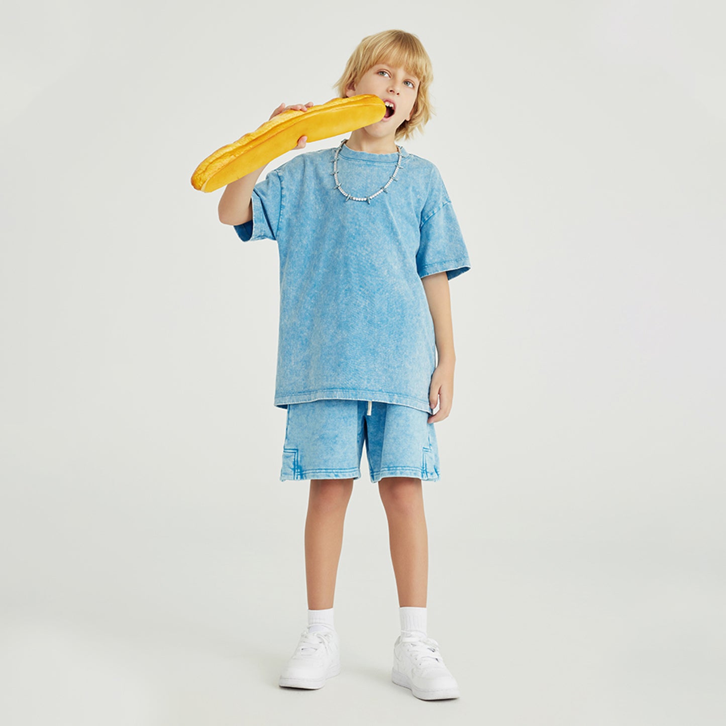 Kids Oversized Acid Washed T-Shirts Hippo Boutique