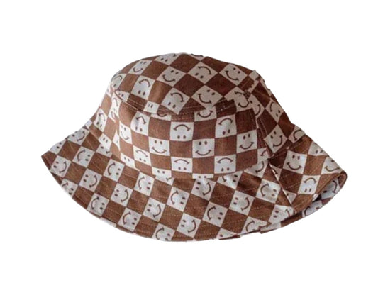 Checkered Smile Buckets Hats Hippo Boutique