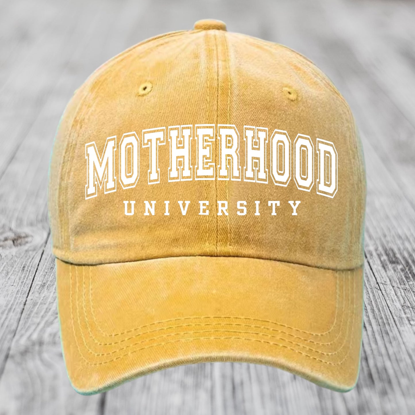 Motherhood University Vintage Baseball Cap Hippo Boutique