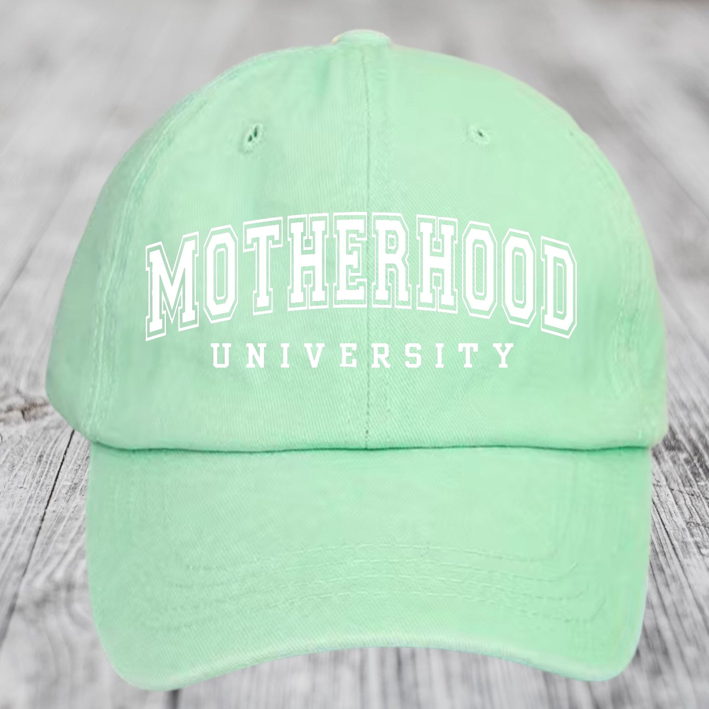 Motherhood University Vintage Baseball Cap Hippo Boutique