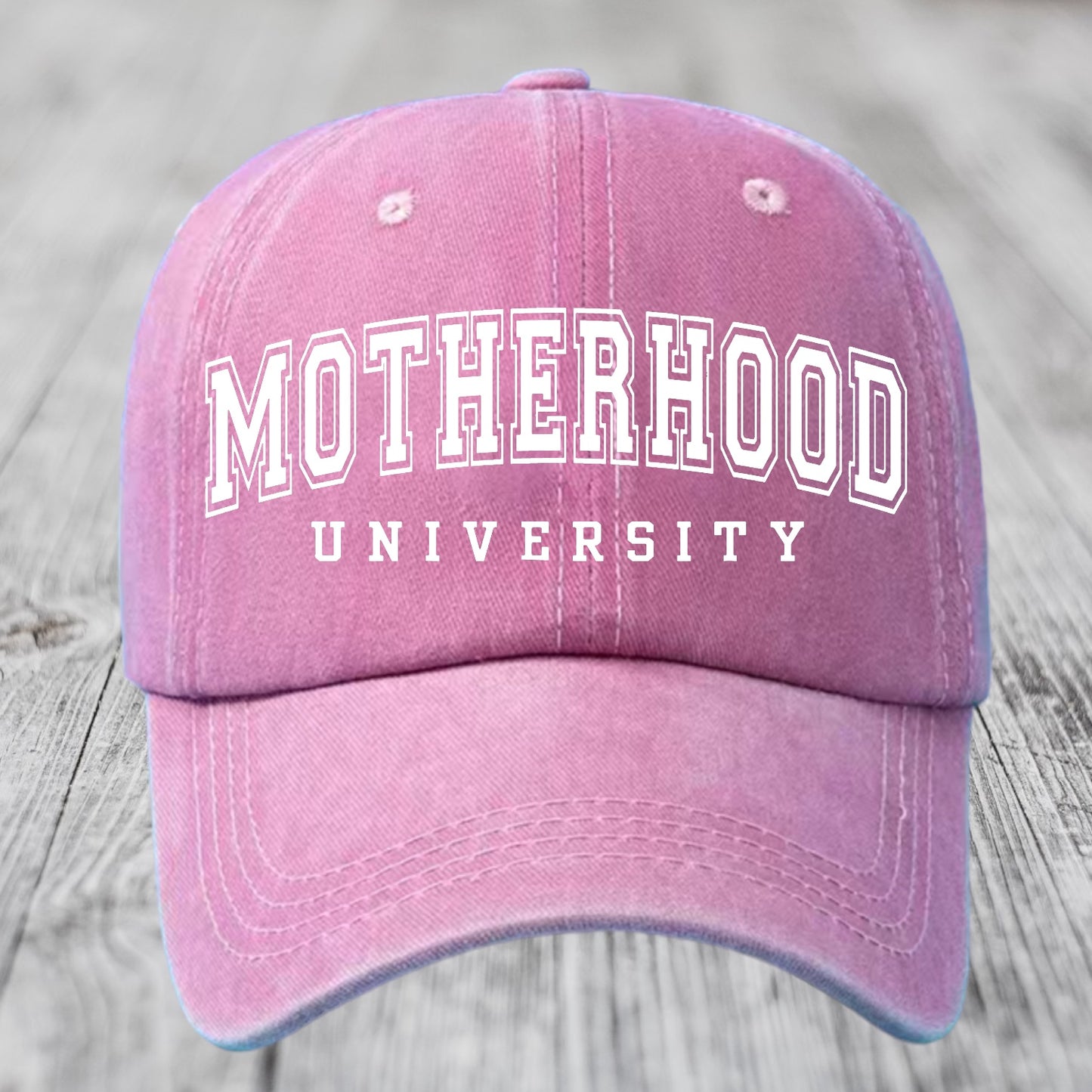 Motherhood University Vintage Baseball Cap Hippo Boutique