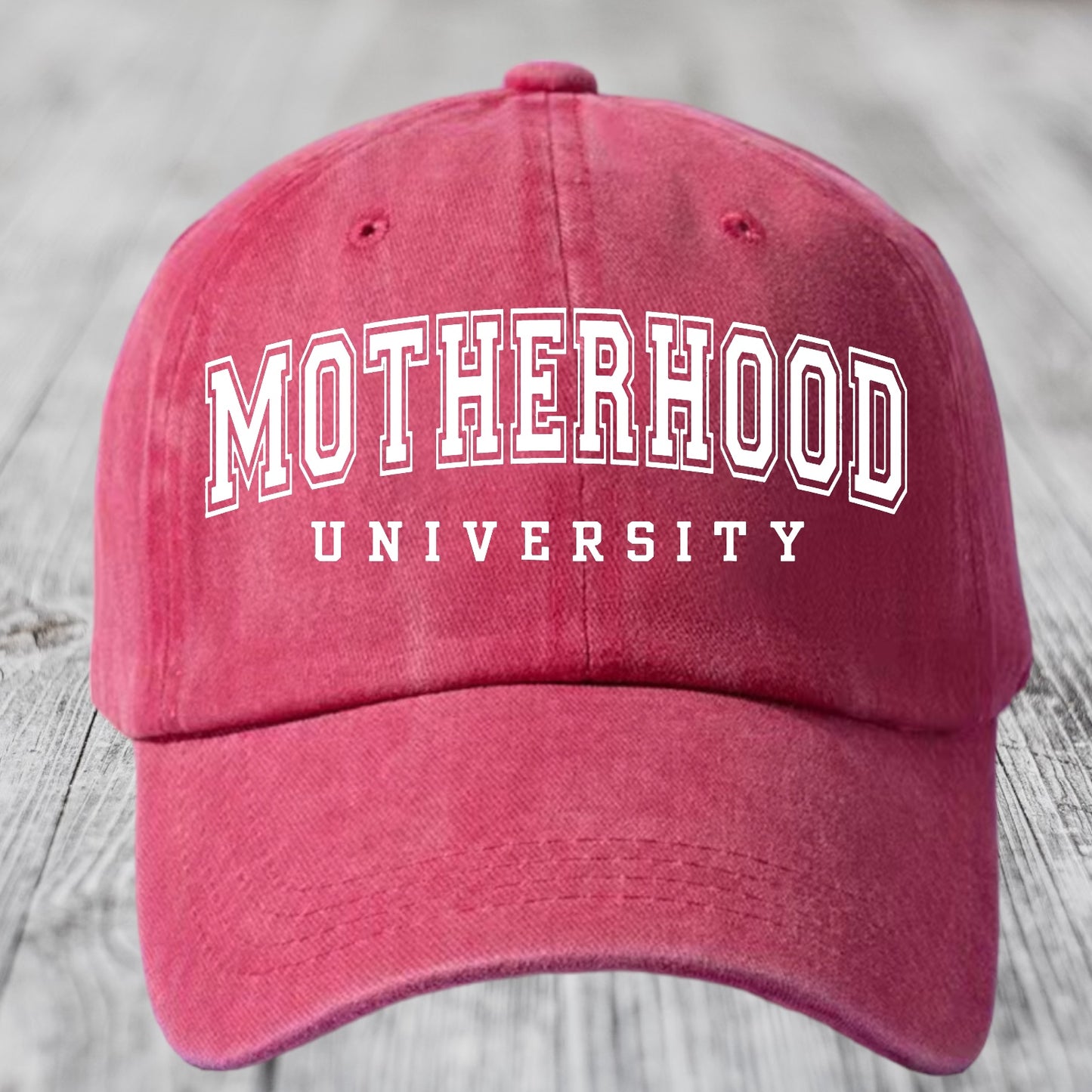 Motherhood University Vintage Baseball Cap Hippo Boutique