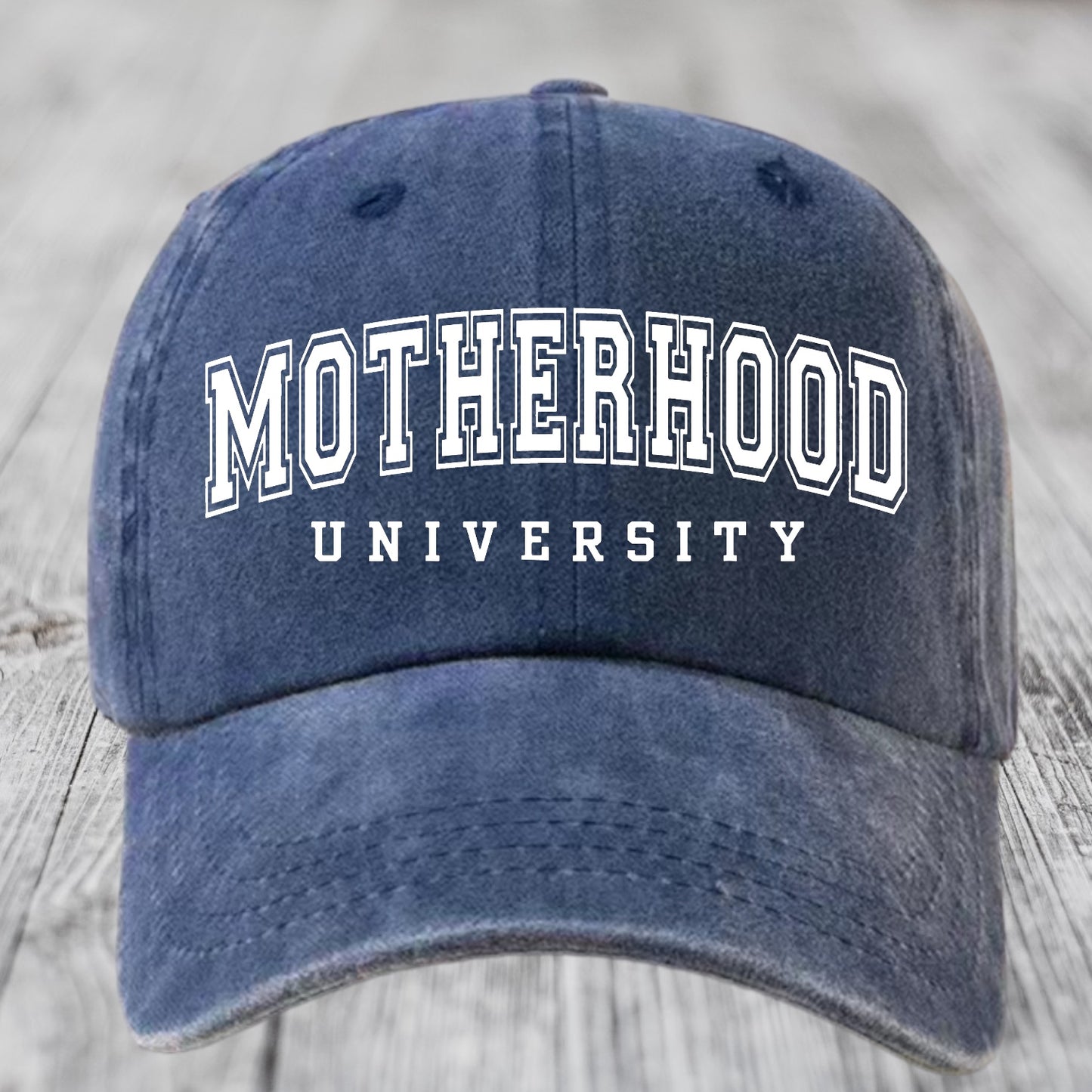 Motherhood University Vintage Baseball Cap Hippo Boutique