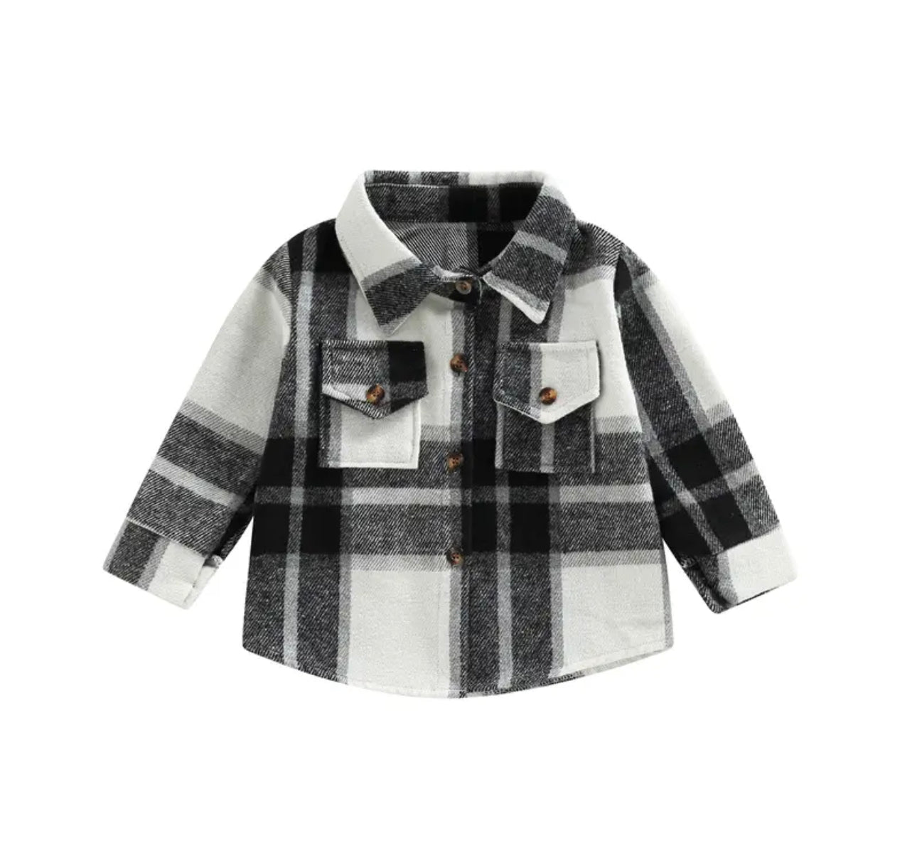 Button Up Plaid Jacket Hippo Boutique